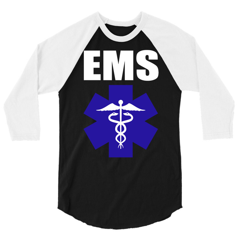 Ems Emt Paramedic Pullover Hoodie Emergency Medical Tech 3/4 Sleeve Shirt | Artistshot