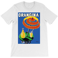 Orangina Sparkling Soda   Umbrella Ad T-shirt | Artistshot