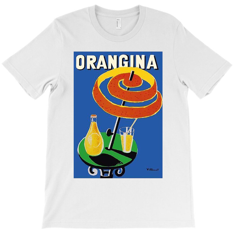 Orangina Sparkling Soda   Umbrella Ad T-shirt | Artistshot