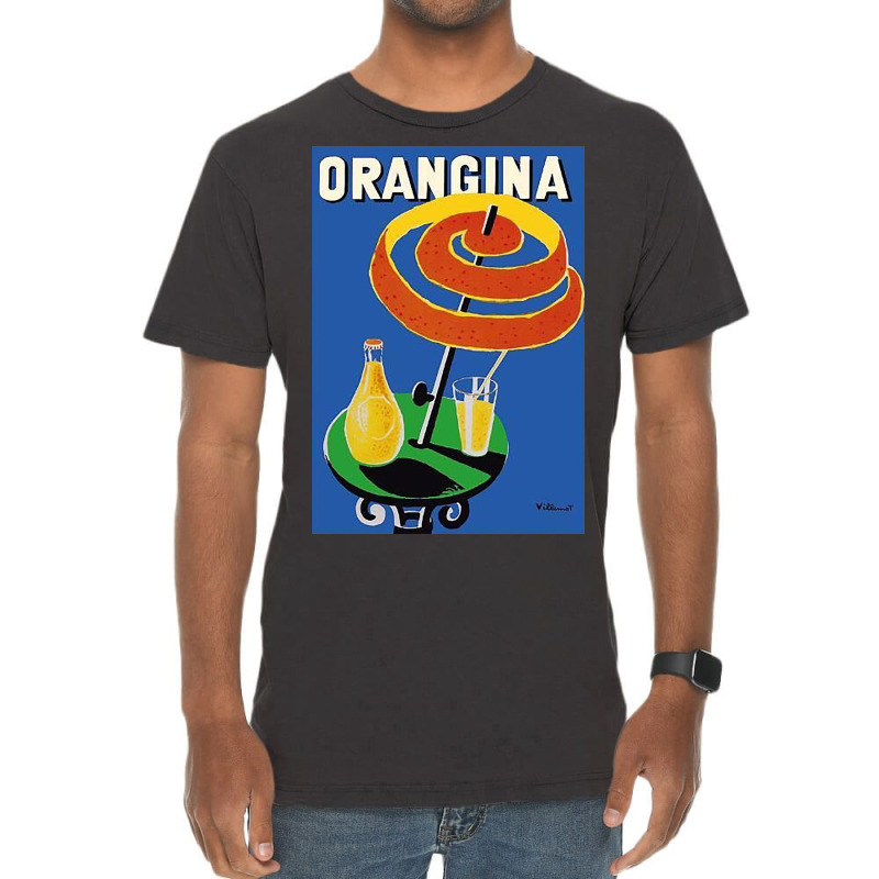 Orangina Sparkling Soda   Umbrella Ad Vintage T-shirt | Artistshot