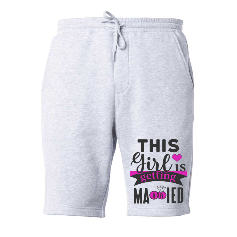 This Girl Is Getting Married Music Fleece Short | Artistshot