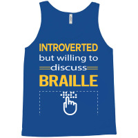 Funny Introverted Braille Love Tank Top | Artistshot