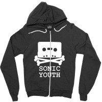 Sonoc Youth Cross White Zipper Hoodie | Artistshot