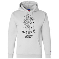 Matron Of Honor Boho Botanical Wildflower Design Champion Hoodie | Artistshot