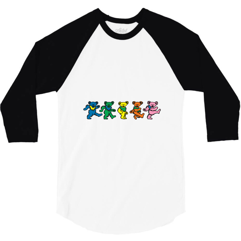 Line Grateful Bears 3/4 Sleeve Shirt | Artistshot