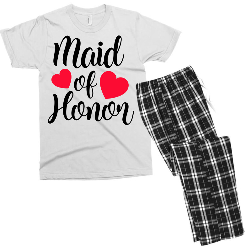 Maid Of Honor Hipster Men's T-shirt Pajama Set | Artistshot