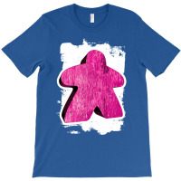 Pink Meeple On White Painted Background Girl T-shirt | Artistshot