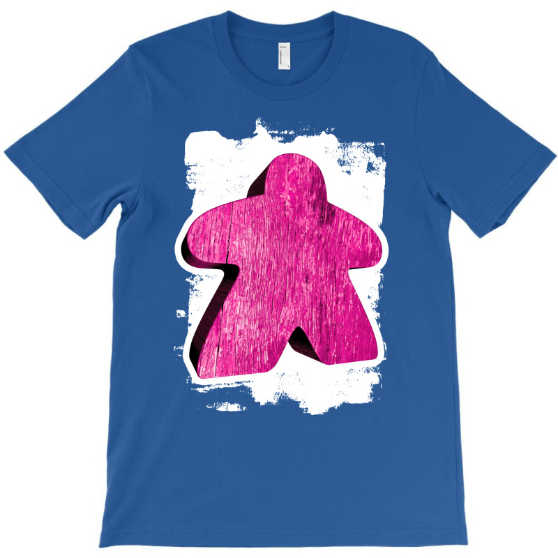 Pink Meeple On White Painted Background Girl T-shirt | Artistshot