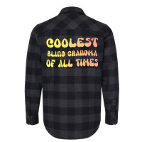 Coolest Blind Grandma Of All Times Gift For The Vi Flannel Shirt | Artistshot