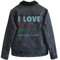 I Love Birds The Sea And Maybe 3 People Gift For T Unisex Sherpa-lined Denim Jacket | Artistshot