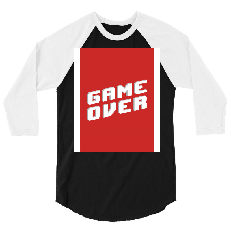 Game Over Hipster 3/4 Sleeve Shirt by alcidagosn | Artistshot