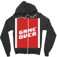 Game Over Hipster Zipper Hoodie | Artistshot