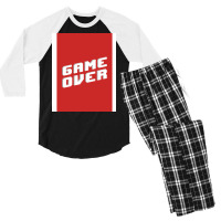 Game Over Hipster Men's 3/4 Sleeve Pajama Set | Artistshot