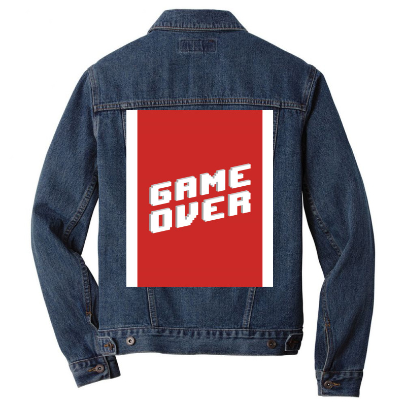 Game Over Hipster Men Denim Jacket by alcidagosn | Artistshot