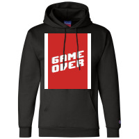 Game Over Hipster Champion Hoodie | Artistshot