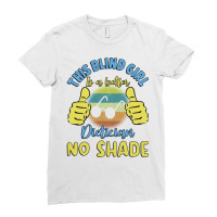 This Blind Girl Is A Better Dietician No Shade Gif Ladies Fitted T-shirt | Artistshot