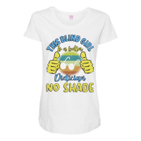 This Blind Girl Is A Better Dietician No Shade Gif Maternity Scoop Neck T-shirt | Artistshot