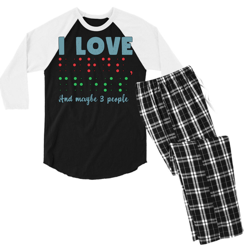 I Love Birds Chess And Maybe 3 People Gift For The Men's 3/4 Sleeve Pajama Set | Artistshot