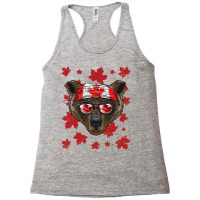 Canadian Bear T  Shirt Canadian Bear Patriotic Can Racerback Tank | Artistshot