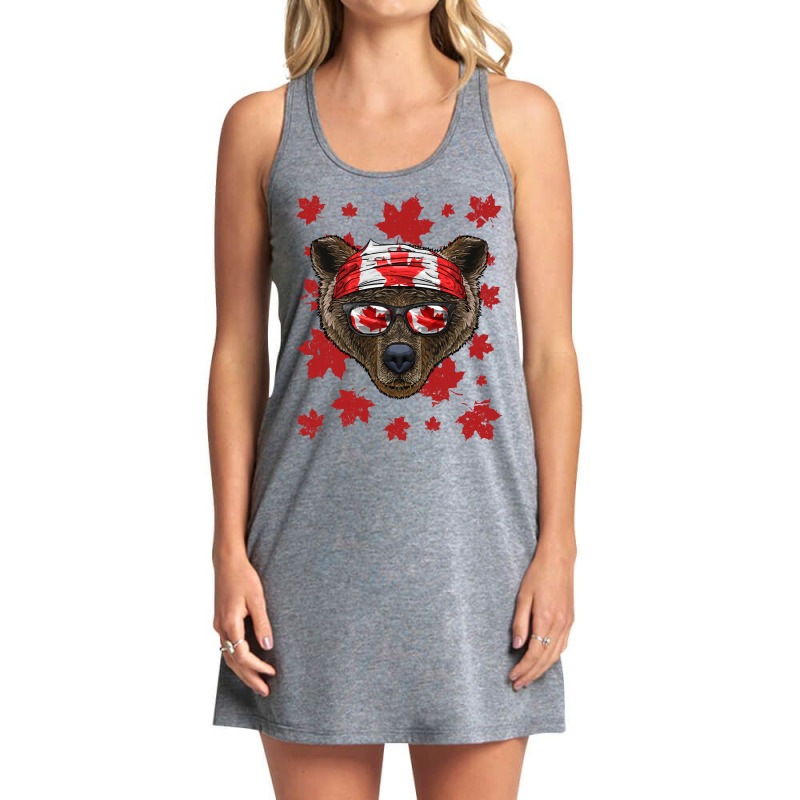 Canadian Bear T  Shirt Canadian Bear Patriotic Can Tank Dress by umurray372 | Artistshot