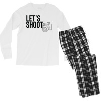 Camera T  Shirtlet's Shoot T  Shirt Men's Long Sleeve Pajama Set | Artistshot