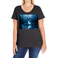 Deer Flores Ladies Curvy T-shirt | Artistshot