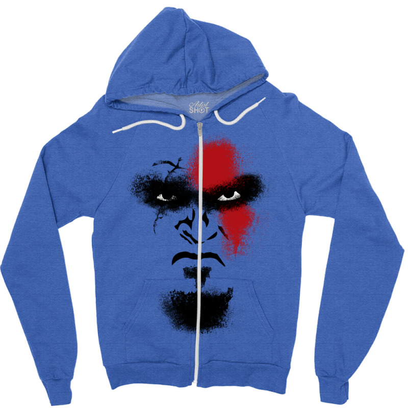 Spartan's Face! Zipper Hoodie by ashdhacreanei | Artistshot