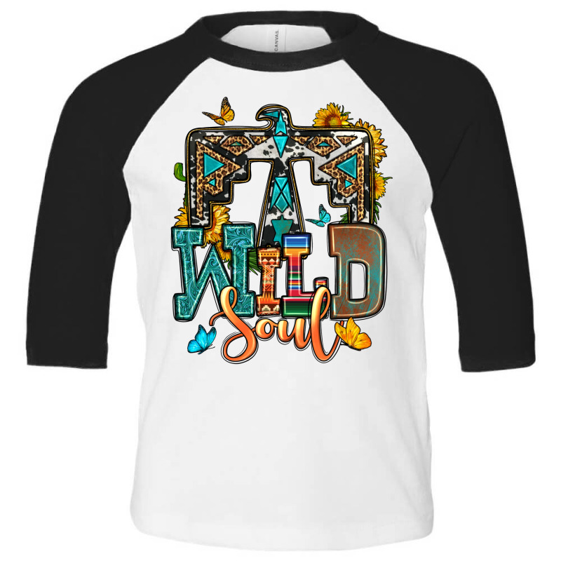 Western Wild Soul Toddler 3/4 Sleeve Tee | Artistshot