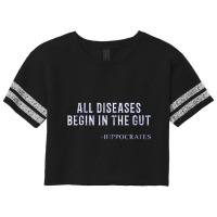 The Gut Hippocrates Quote Health Dietician Scorecard Crop Tee | Artistshot