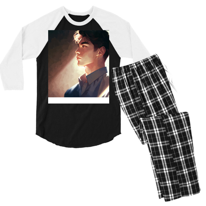 Cute Guy Trending (1) Men's 3/4 Sleeve Pajama Set | Artistshot