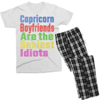 Capricorn Boyfriends Are The Sexiest Idiots Unique Men's T-shirt Pajama Set | Artistshot