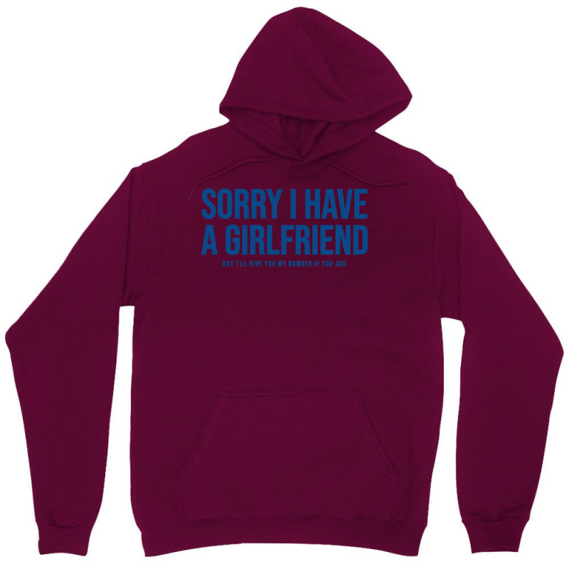 Sorry I Have A Girlfriend Aesthetic (1) Unisex Hoodie | Artistshot