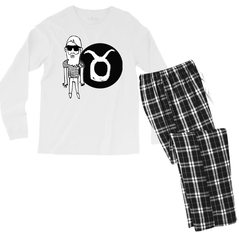 Taurus Zodiac Man Guy Or Boy Taurus Aesthetic (1) Men's Long Sleeve Pajama Set | Artistshot