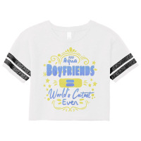 Aquarius Boyfriends Worlds Cutest Ever Unique Gift Scorecard Crop Tee | Artistshot