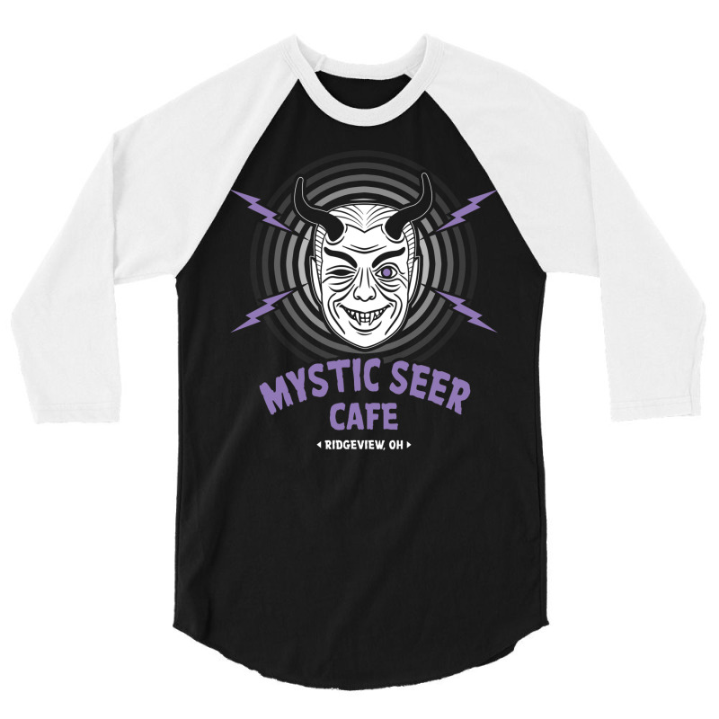 Mystic Seer Cafe 3/4 Sleeve Shirt by enzormiersh | Artistshot