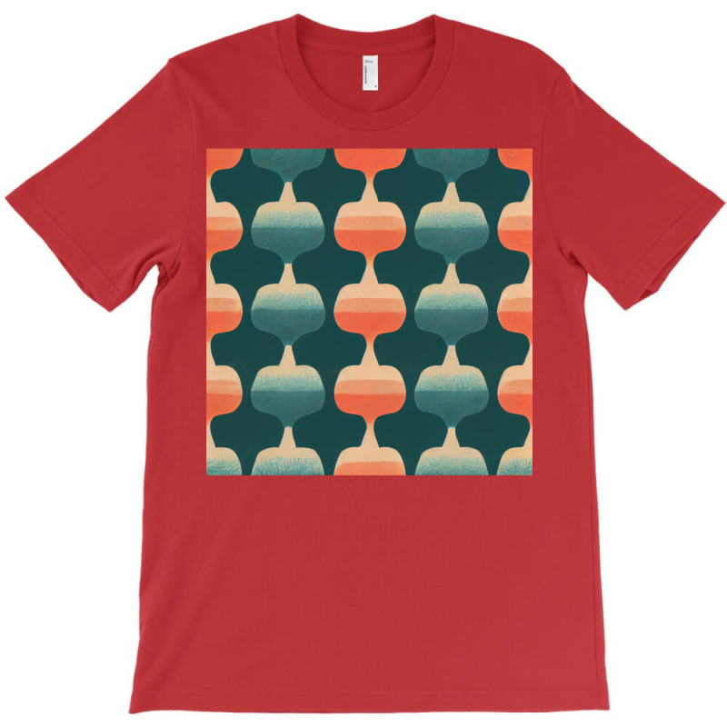 Green Red Orange Pastel Fairy Tale Design Pattern T-shirt | Artistshot