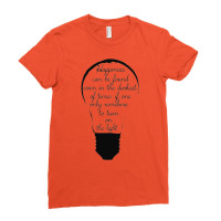 Happiness Can Be Found In Lightbulbs Ladies Fitted T-shirt | Artistshot