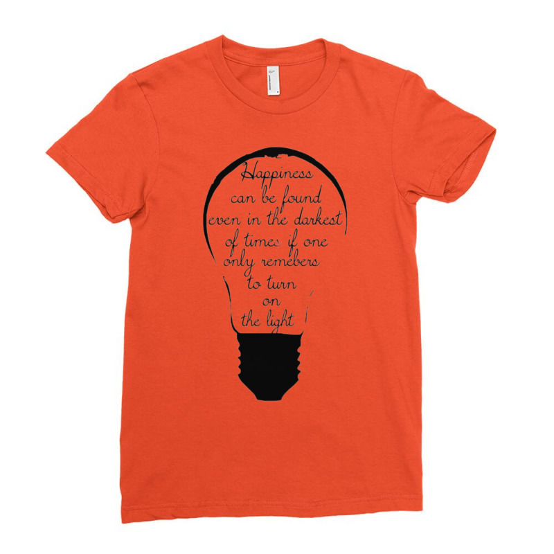 Happiness Can Be Found In Lightbulbs Ladies Fitted T-Shirt by selekhvelciub | Artistshot