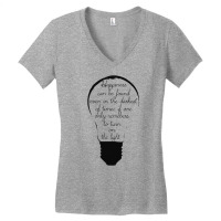 Happiness Can Be Found In Lightbulbs Women's V-neck T-shirt | Artistshot