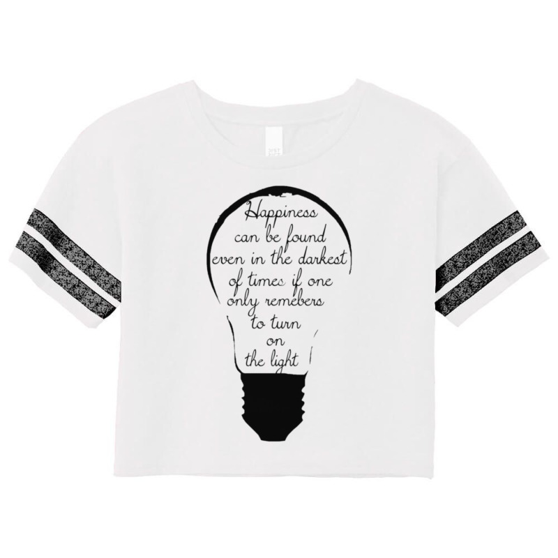 Happiness Can Be Found In Lightbulbs Scorecard Crop Tee by selekhvelciub | Artistshot