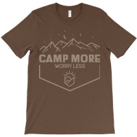 Camp More Worry Less Camping 80s T-shirt | Artistshot