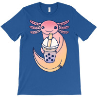 Cute Axolotl With Bubble Tea Tumblr T-shirt | Artistshot