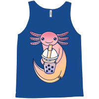 Cute Axolotl With Bubble Tea Tumblr Tank Top | Artistshot