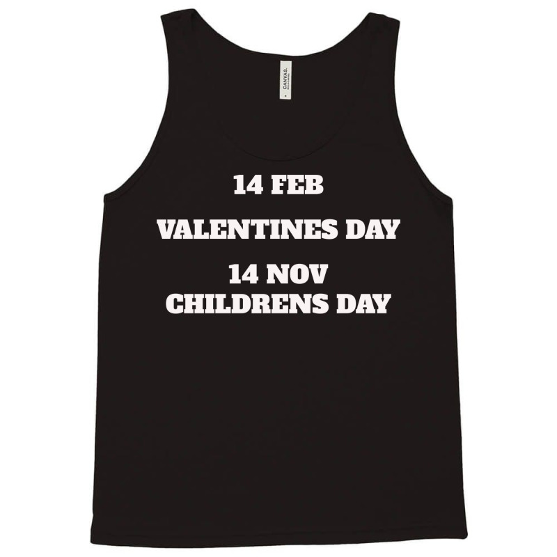 14 Feb Valentines Day 14 Nov Childrens Day 70s (1) Tank Top by woelkelytjeb | Artistshot