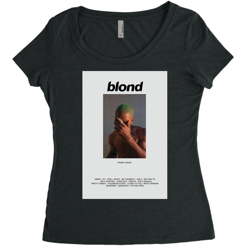 Frank Ocean Blonde Album Women's Triblend Scoop T-shirt by amberlykins | Artistshot