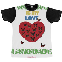 Aural Is My Love Language Blue (1) Graphic T-shirt | Artistshot