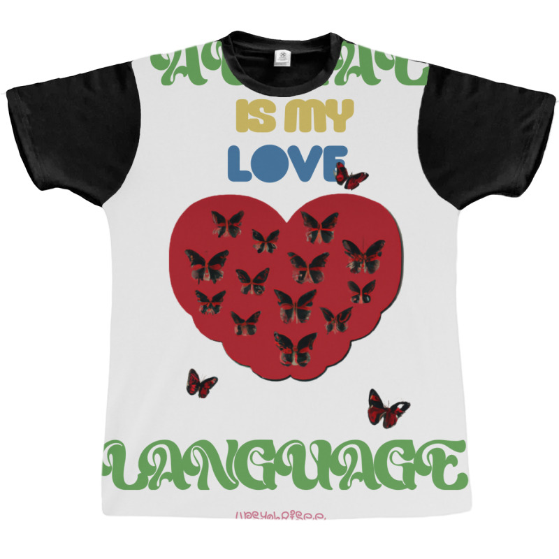 Aural Is My Love Language Blue (1) Graphic T-shirt by woelkelytjeb | Artistshot