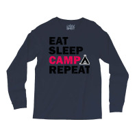 Eat Sleep Camp Repeat Camping Lovers Gift Long Sleeve Shirts | Artistshot