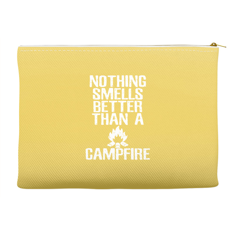 Camping T  Nothing Smells Better Than A Campfire M Accessory Pouches | Artistshot