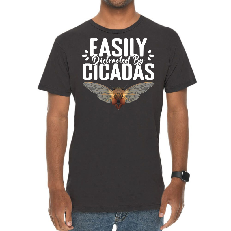 Easily Distracted Funny Entomology Humor For A Cic Vintage T-Shirt by vulumagelsyh | Artistshot